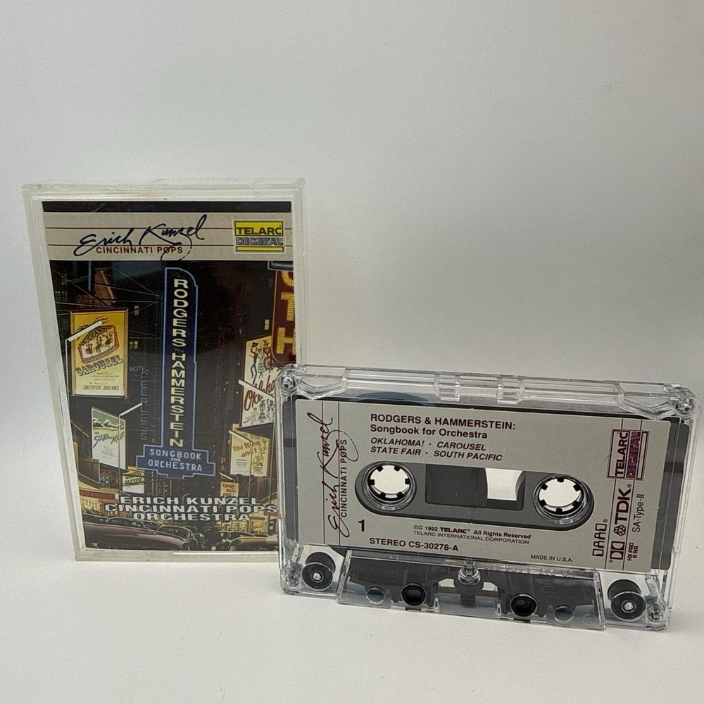1992 Erich Kunzel - "Rodgers & Hammerstein" Telarc Cassette Tape Cincinnati Pops